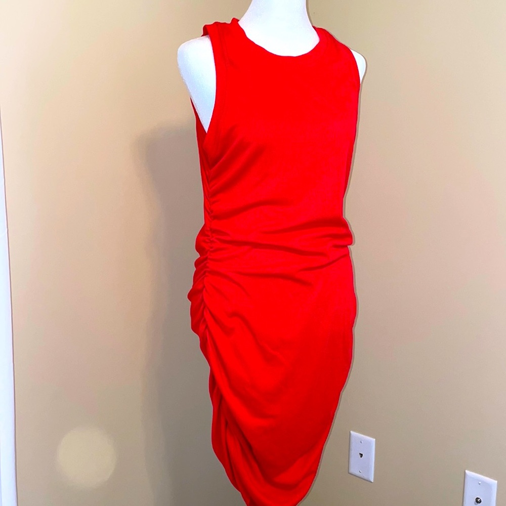 Form Fittinf Side Cinch Rouched Dress